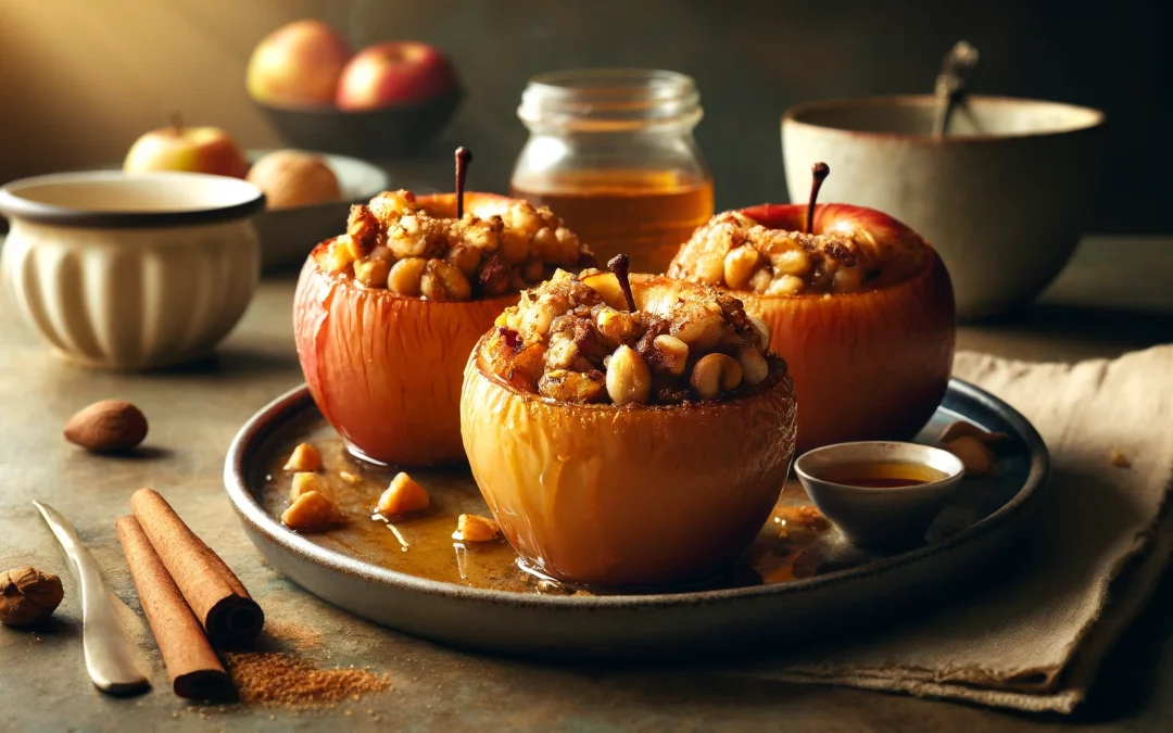 Baked Apples with Cinnamon and Nuts